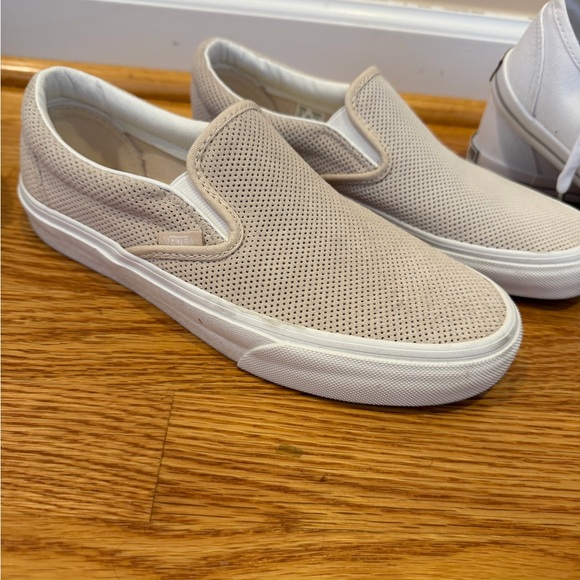 Vans Shoes - Vans Women's Beige Slip-On Shoes